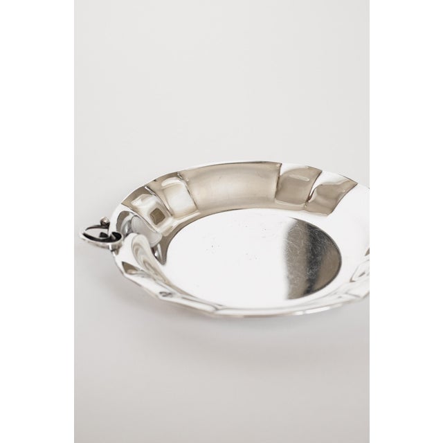 Silver Vintage Danish Silver-Plated Serving Dish For Sale - Image 8 of 9