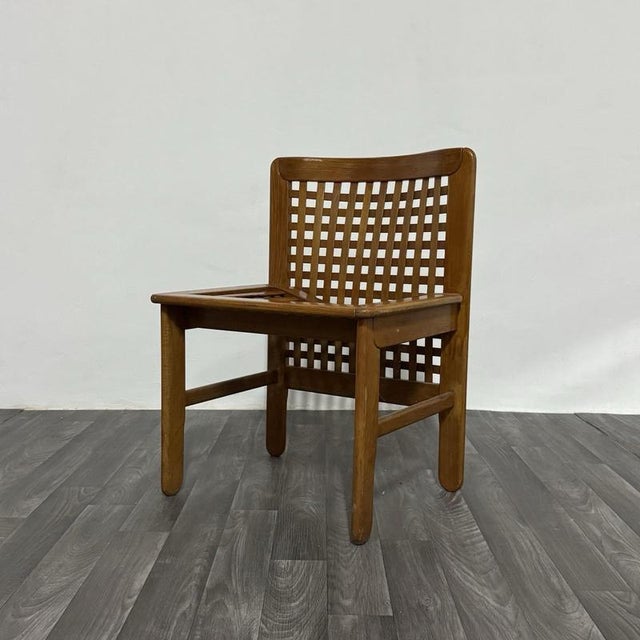 The Transenna Chair by Titina Ammannati & Giampiero Vitelli for Pozzi & Verga is a refined example of 1970s Italian...