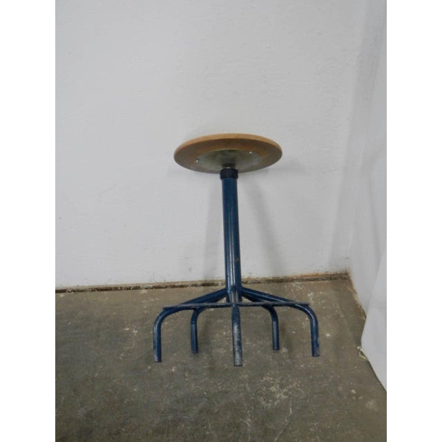 Vintage Five-Legged Stool, 1970s For Sale - Image 6 of 9