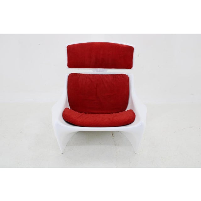 Cado Fiberglass President Lounge Chair by Steen Ostergaard for Cado, Denmark, 1960s For Sale - Image 4 of 18