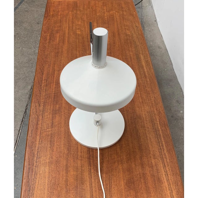 Silver Mid-Century Swiss Pentarkus Table Lamp by Rosemarie and Rico Baltensweiler for Baltensweiler For Sale - Image 8 of 18