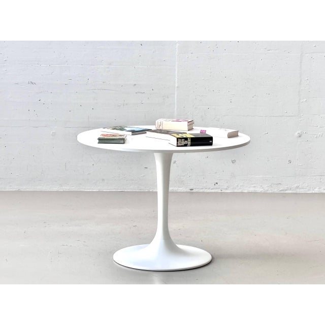 Round Docksta Tulip Table in White from Ikea, 2010s For Sale - Image 9 of 14