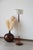 Vintage Scandinavian Light Fixture in Teak, Chrome-Plated Metal and Cotton, 1960s For Sale - Image 9 of 14