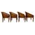 Wood 1970s Set of 4 Bent Oak & Cane Tub Chairs on Casters W/ Royal Blue Cushions in the Manner of Ward Bennett For Sale - Image 7 of 18