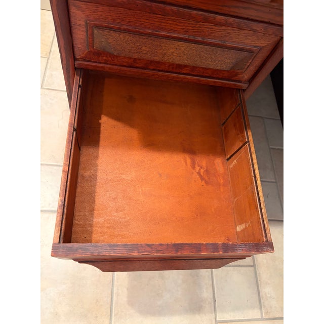 Wood Cutler & Son Antique Roll Top Desk, Late Victorian For Sale - Image 7 of 16