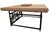 A bold and sculptural Western coffee table by Wyoming artisan John B. Mortensen, exemplifying his distinctive fusion of...