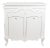 A Classic European Baroque-Style White Embossed Storage Cabinet/Bathroom Vanity Base. For Sale