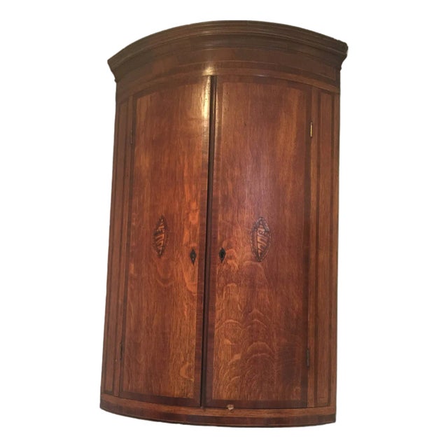 Antique Hanging Corner Cupboard C1760 For Sale