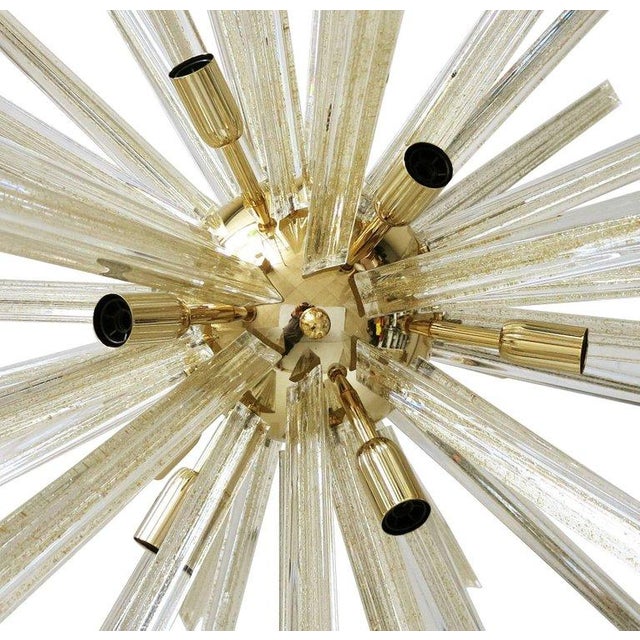 Fabio Ltd 21st Century Oro Murano Glass Rod Sputnik Chandelier by Fabio LTD For Sale - Image 4 of 6
