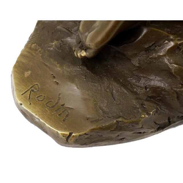 Metal Modern Brown Patinated Sculpture, 20th Century, Bronze For Sale - Image 7 of 10