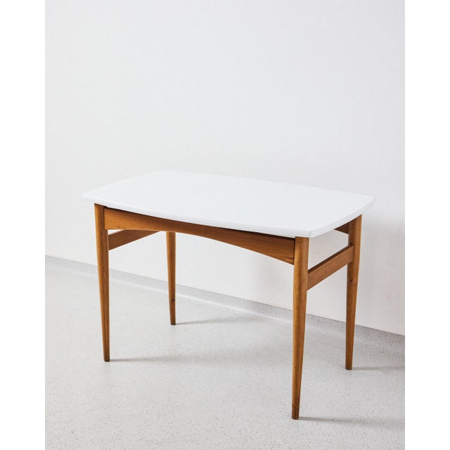 Mid-Century Modern Mid-Century Coffee Table with White Top, 1970s For Sale - Image 3 of 7
