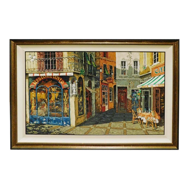 Viktor Shvaiko Plaza Del Correo Viejo Canvas Hand Signed Fine Art #/360 For Sale