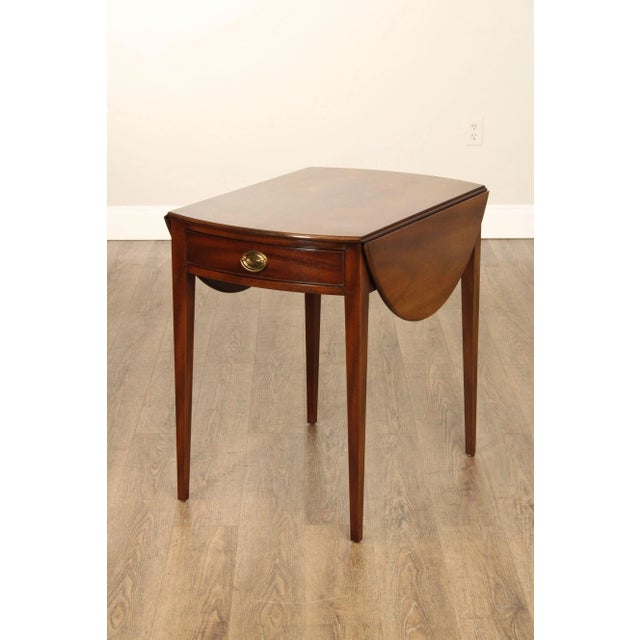 Kittinger Williamsburg Adaptation Mahogany Pembroke Side Table For Sale - Image 10 of 12