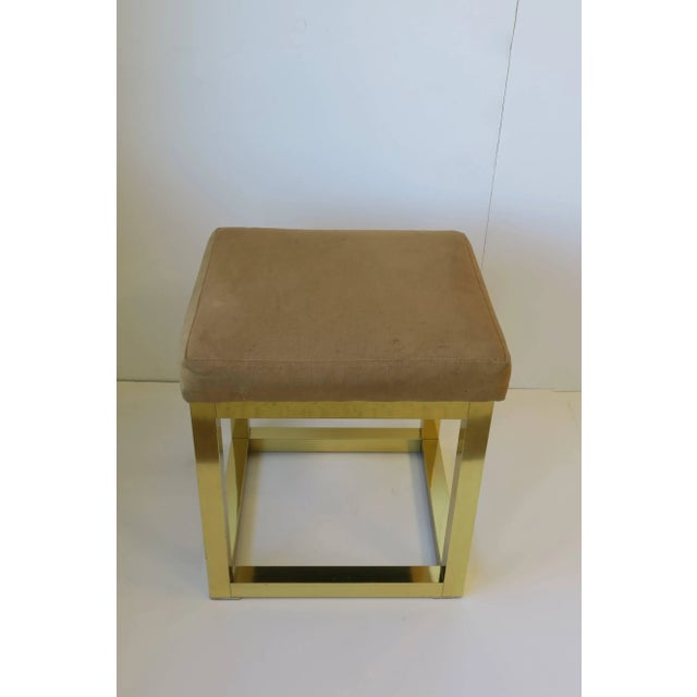 1970s Modern Brass Bench or Stool in the Style of Paul Evans, Ca. 1970s For Sale - Image 5 of 12
