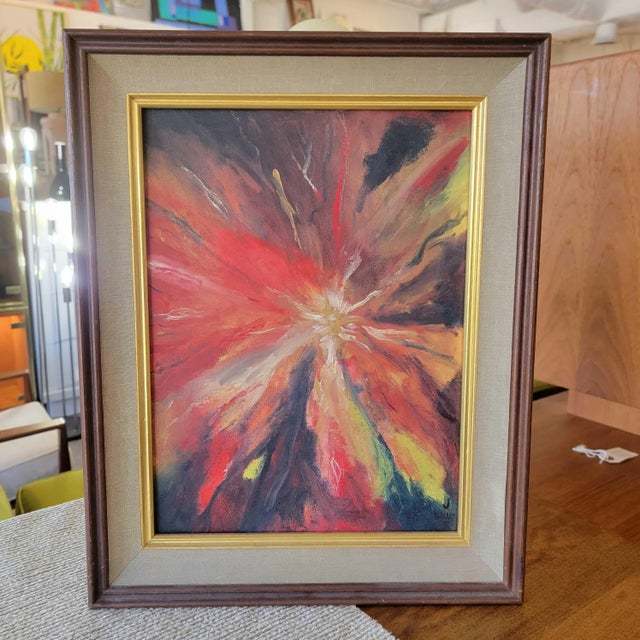 Mid Century Modern Abstract Original Painting For Sale - Image 4 of 10