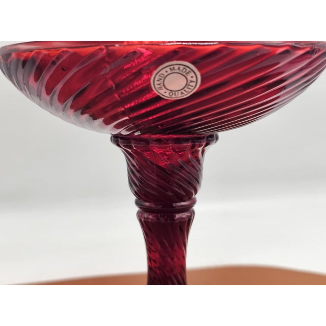 Glass sugar bowl, chocolate box, 1970s, hand-made, dimensions: height 15.5 cm, diameter 13.7 cm, diameter at the bottom...