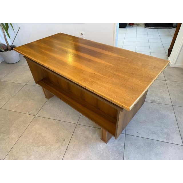 Wood Historicist Style Desk, 1960s For Sale - Image 7 of 15