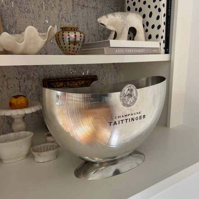 French Vintage French Taittinger Double Champagne Cooler For Sale - Image 3 of 7