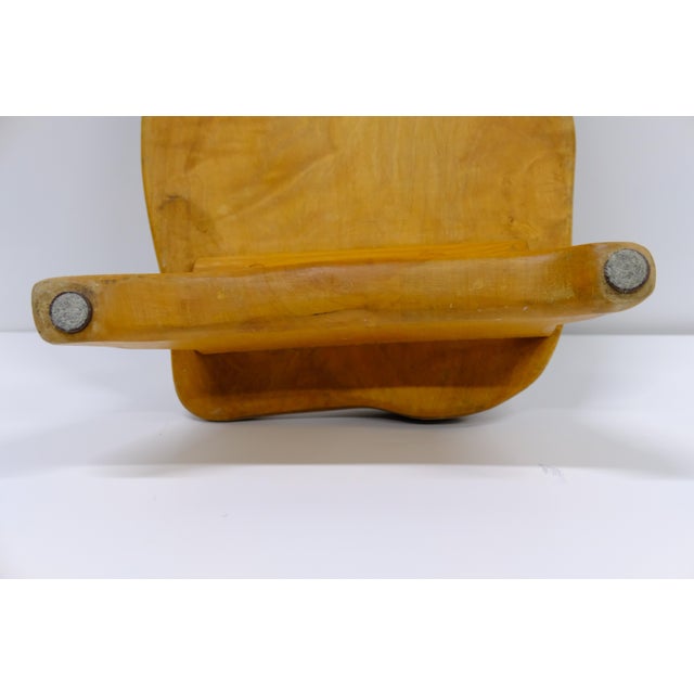 1970s Organic Modern Live-Edge Wood Footstool For Sale In New York - Image 6 of 8