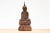Asian Beautiful Antique Carved Wood Painted Buddha For Sale - Image 3 of 8
