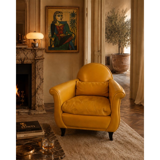 Vintage Lyra Armchair by Poltrona Frau, 1975 For Sale - Image 3 of 8