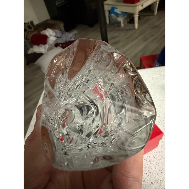 1990s Baccarat Large Figurine Raphael Madonna and Child 9in Nib For Sale - Image 5 of 10