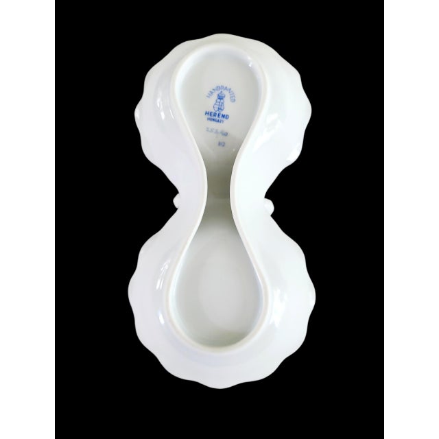 Herend Rothschild Bird 1960s Twin Salt Cellar W/ Center Handle - Discontinued - For Sale In Chicago - Image 6 of 7