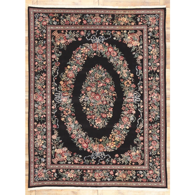 Vintage Chinese Aubusson Rug, 09'02 X 12'00 For Sale - Image 9 of 9