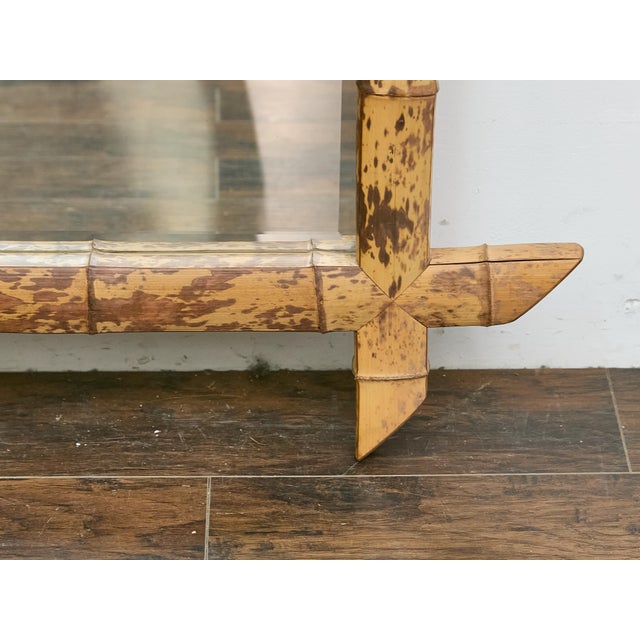 Harrison Van Horn Faux Bamboo Mirror, 20th Century, Handcrafted Elegance For Sale - Image 9 of 12