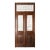 Set of French Painted Double Entry Door With Iron Insert For Sale