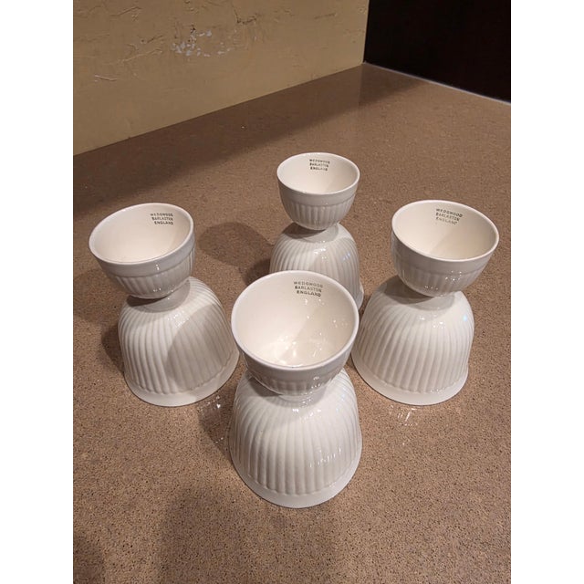 1940s Four Wedgwood Creamware Egg Cups For Sale - Image 4 of 6