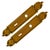 Sourced in Paris, these beautiful solid brass backplates (escutcheons) embody the elegance of French Louis XV / Rococo...