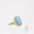 Ring with Turquoise, Sterling Silver and Zircons, 19th Century For Sale - Image 12 of 14