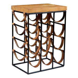 Arthur Umanoff Butcher Block Wine Rack For Sale