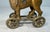 Metal Antique Early 1920s Ac Williams Hand Painted Cast Iron Lion Still Bank on Wheels For Sale - Image 7 of 11