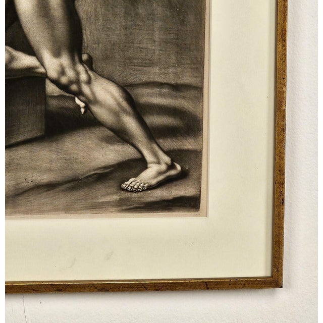 Early 19th Century Engraving of a Man, Italy Circa 1820 For Sale - Image 5 of 5