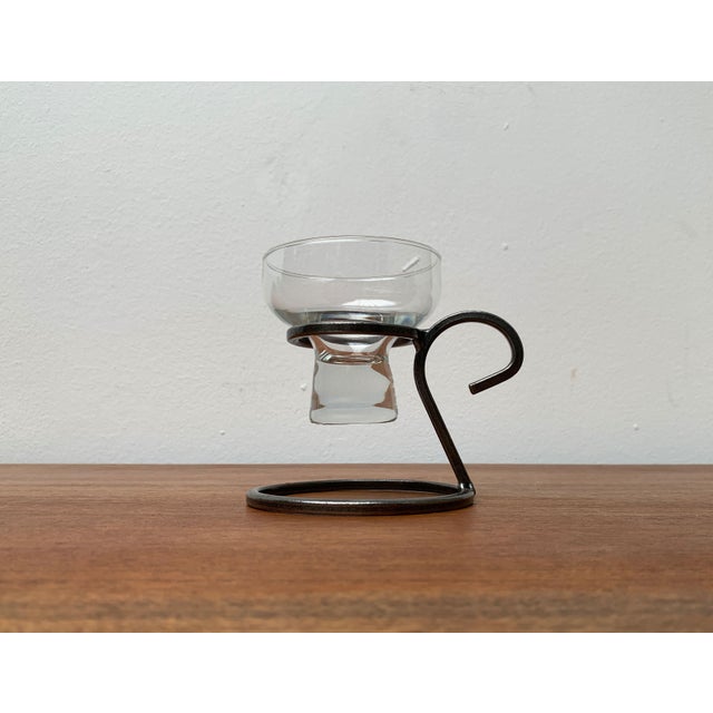 Mid-Century Danish Metal and Glass Candleholder, 1960s For Sale - Image 15 of 15