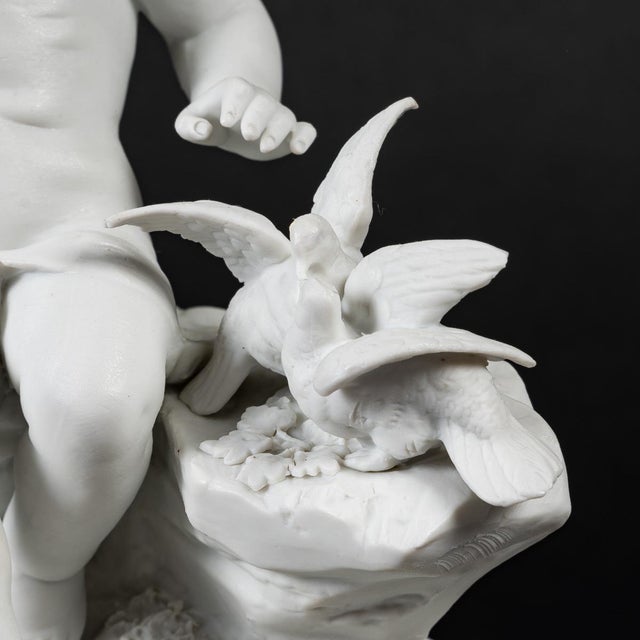 19th Century Biscuit Angel with Birds For Sale - Image 5 of 10