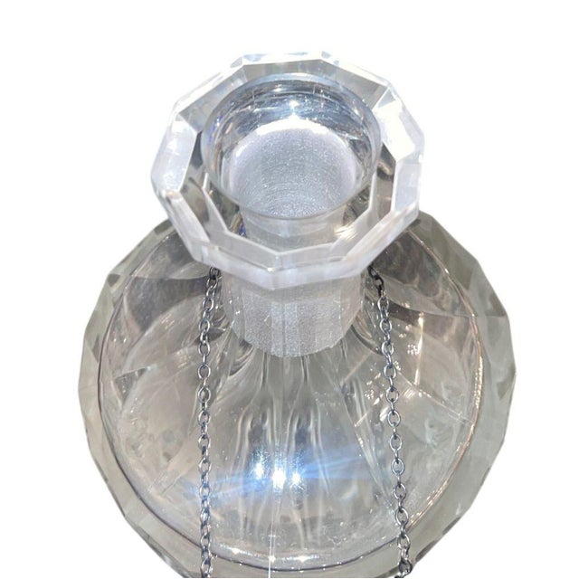 Pair of Hoffmann Art Deco Crystal Nude Figural and Grape Decanters, 1920's. For Sale - Image 10 of 11