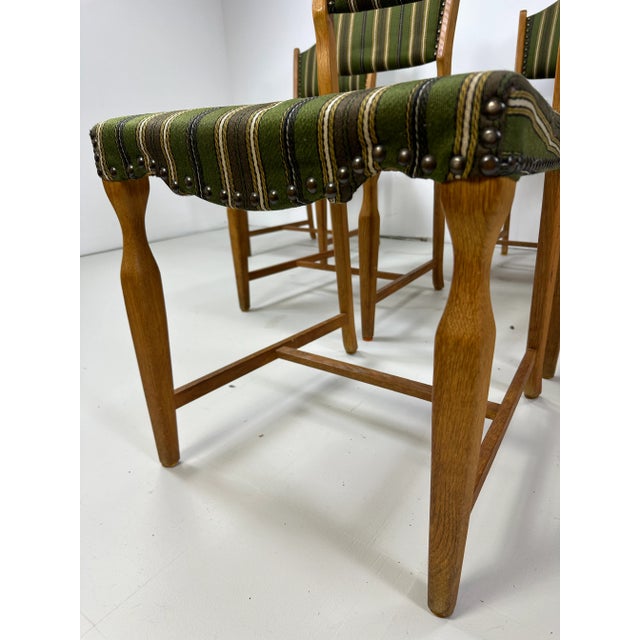 1960s Set of 6 Dining Chairs by Henning Kjaernulf For Sale - Image 9 of 12