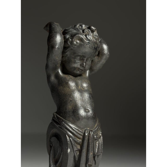 Cast Iron Angels, 19th Century, Set of 2 For Sale - Image 14 of 18