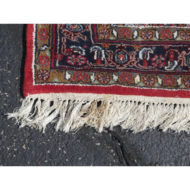 Vintage Sarouk Area Throw Rug- 2′10″ × 6′1″ For Sale - Image 9 of 12
