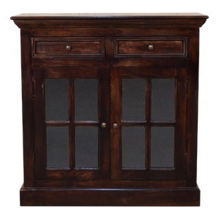 Solid Wood Storage With Brass Knobs For Sale