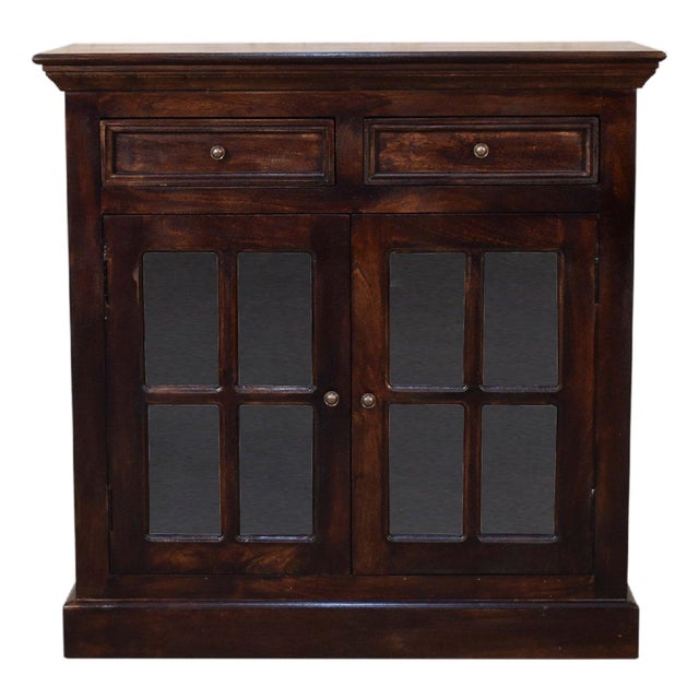 Solid Wood Storage With Brass Knobs For Sale