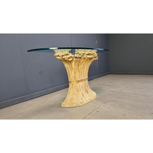 Light Yellow Sheaf of Wheat Console from Franco Chelini, 1970s For Sale - Image 8 of 17