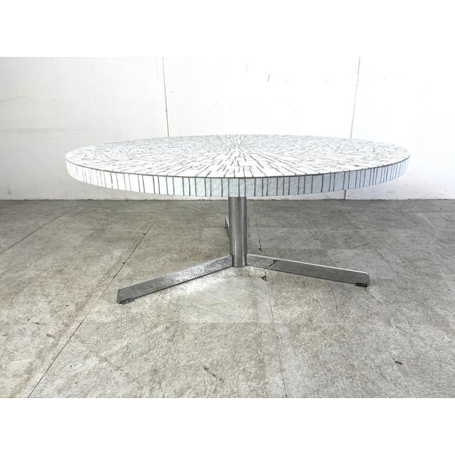 Vintage Ceramic Mosaic Coffee Table attributed to Heins Lilienthal, 1960s For Sale - Image 4 of 12