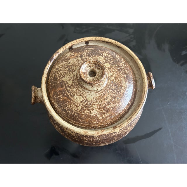 Ceramic Stoneware Covered Pot from Alain Rech, 1970s For Sale - Image 7 of 12