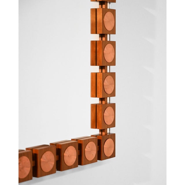 1970s Swedish Mirror by Lars-Göran Nilsson for Glas and Trä Hovmantorp, 1970s For Sale - Image 5 of 11