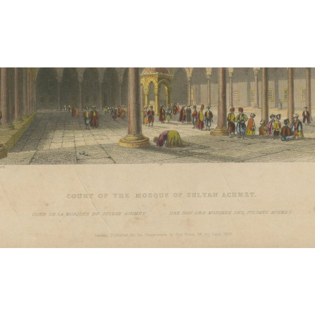 After Bartlett, Blue Mosque Interior, 1839, Engraving For Sale - Image 6 of 9