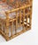 Brown Mid-Century Sofa in Bamboo, Rattan and Fabric attributed to Vivai del Sud, Italy, 1970s For Sale - Image 8 of 13